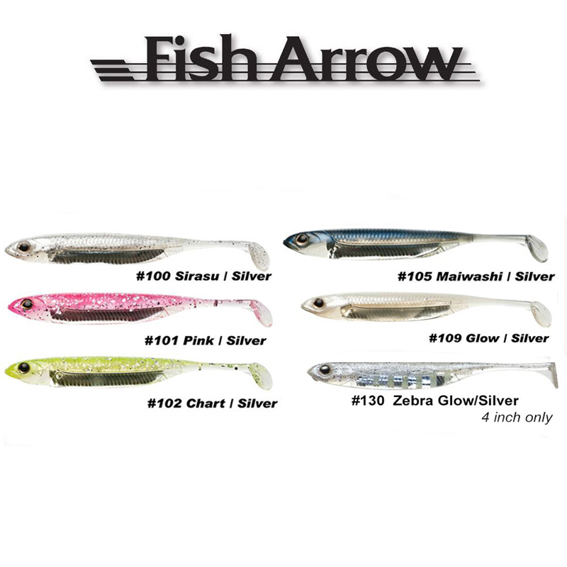 Fish Arrow Flash J Split 魚型軟蟲4吋 台湾スターリット